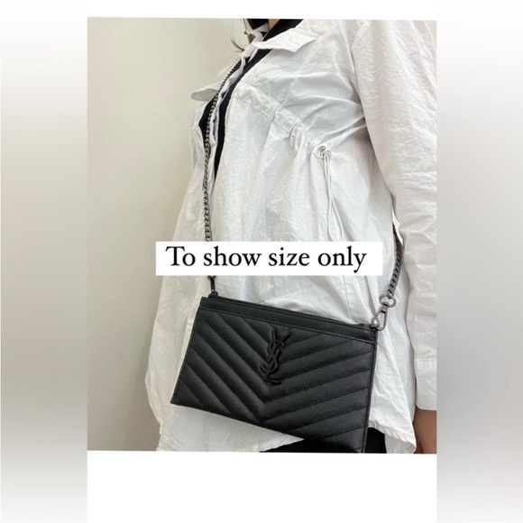 YSL monogram clutch & crossbody - Picture 10 of 12
